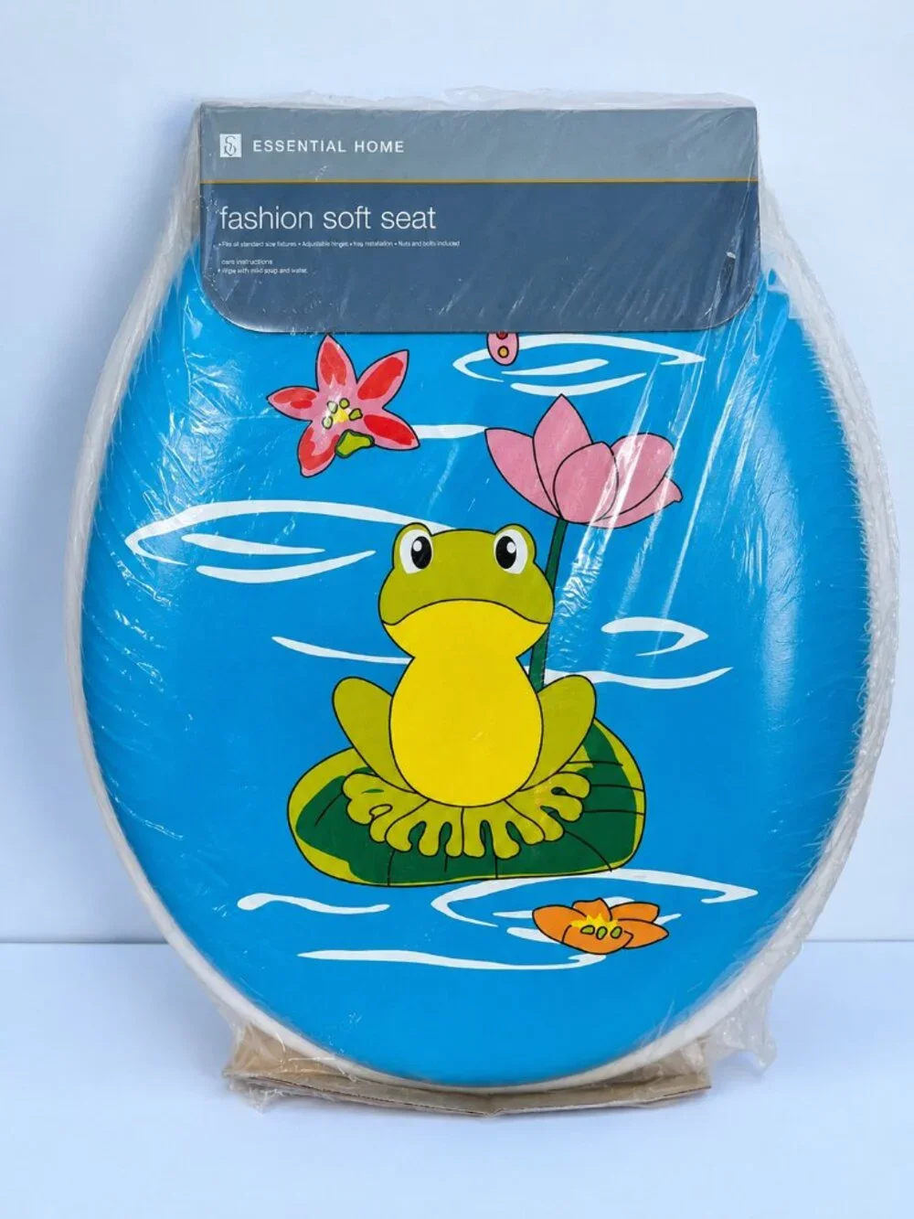 Vintage Essential Home “Lily Pad” Fashion Soft Seat Toilet Seat NOS Sealed